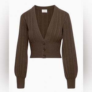 Aritzia Wilfred Free Plunge Front Cardigan